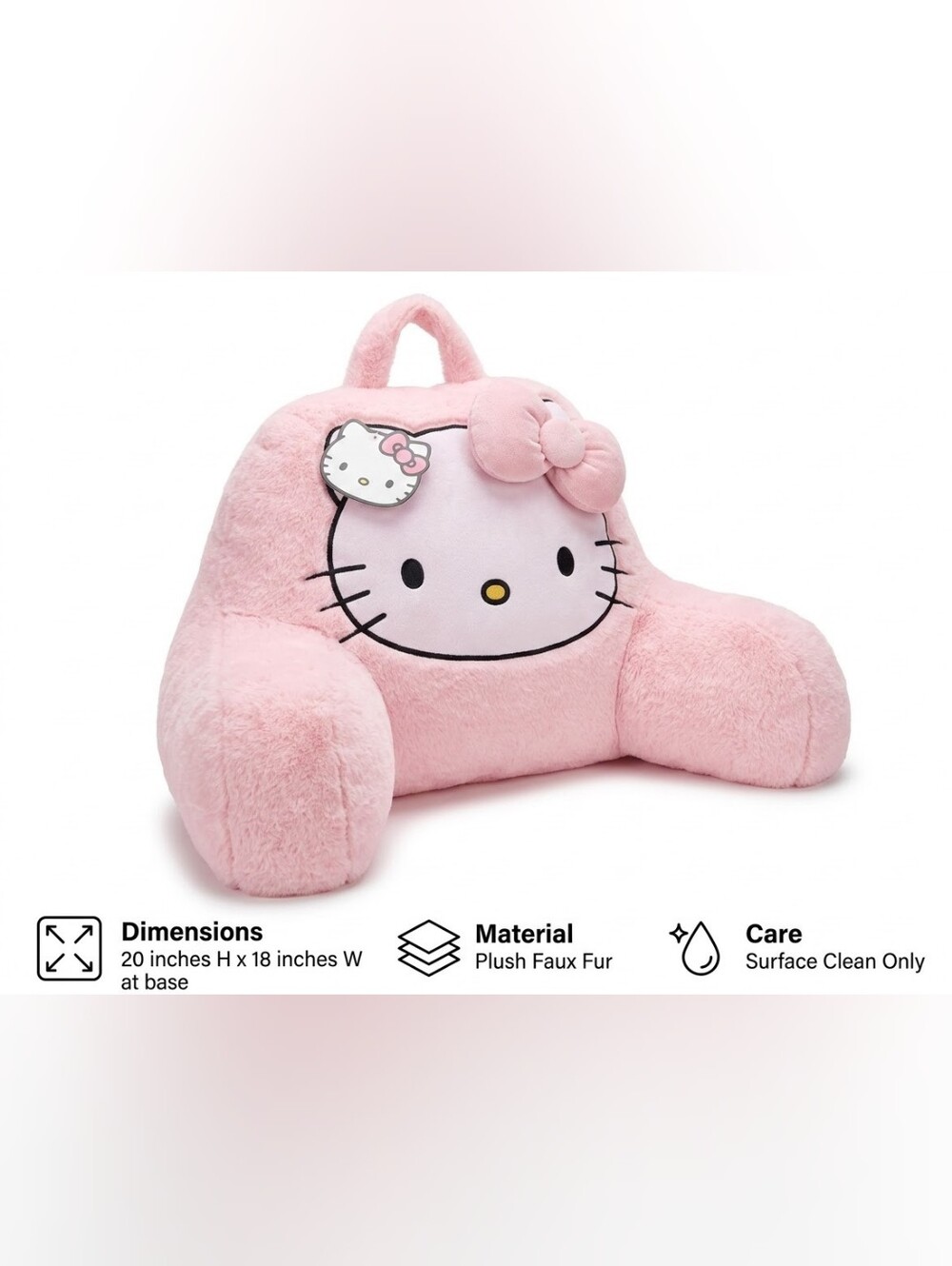 Hello Kitty Pink Plush Support Pillow